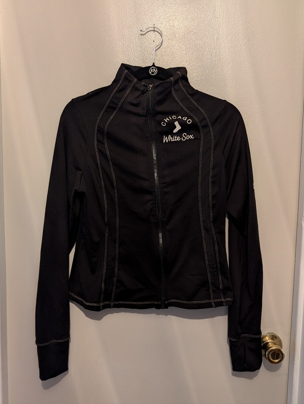 Chicago White Sox Women's Black Zip-Front Jacket